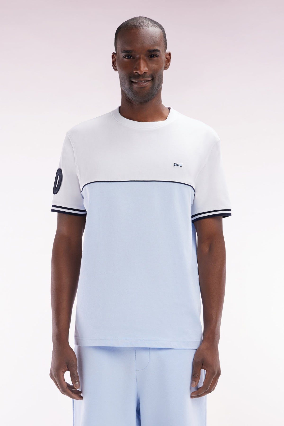 Eden Park Two-Tone T-Shirt In Casual-Cut