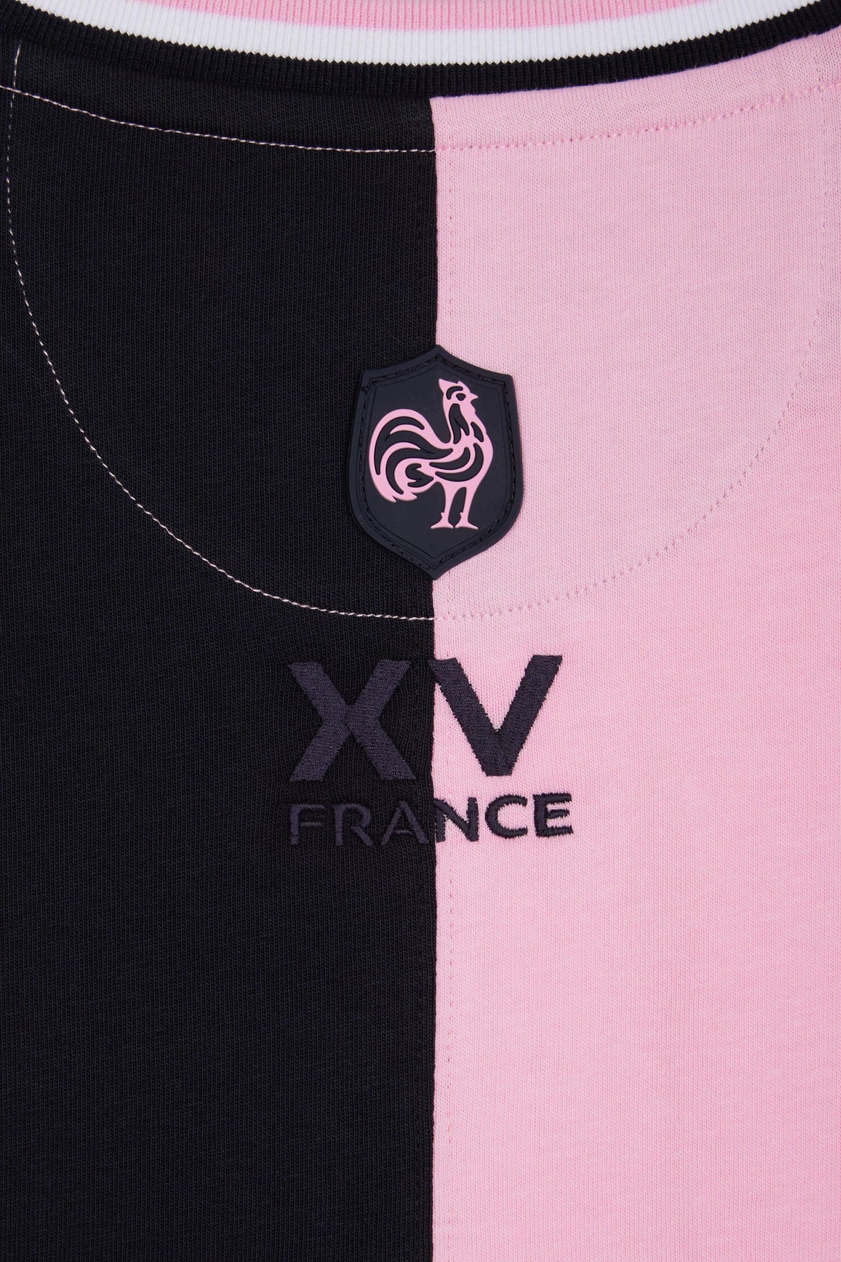 Eden Park Two-Tone Xv De France T-Shirt In Cotton, Straight Cut