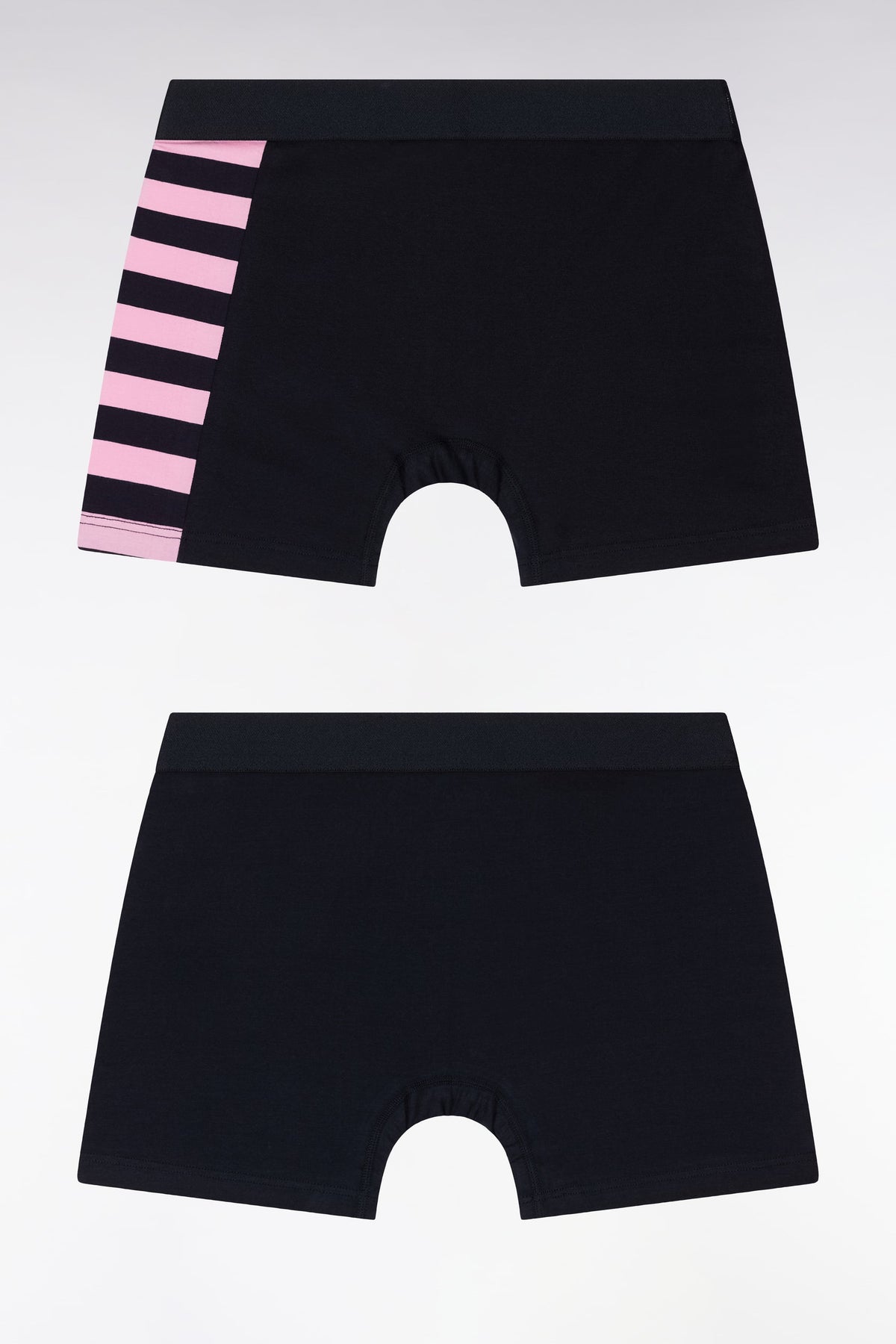 Eden Park Set Of Two Boxer Shorts Stretch Cotton Jersey With Hooped Details
