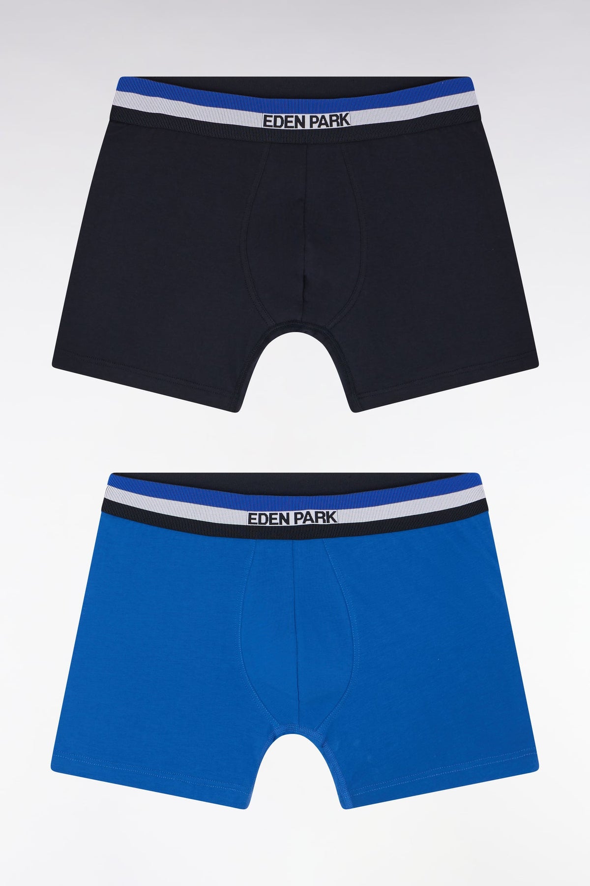 Eden Park Set Of Two Boxers With Three-Tone Elastic Waistband