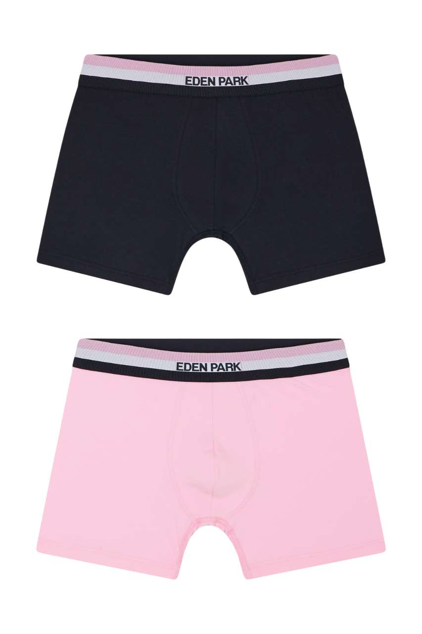 Eden Park Set Of Two Boxers With Three-Tone Elastic Waistband