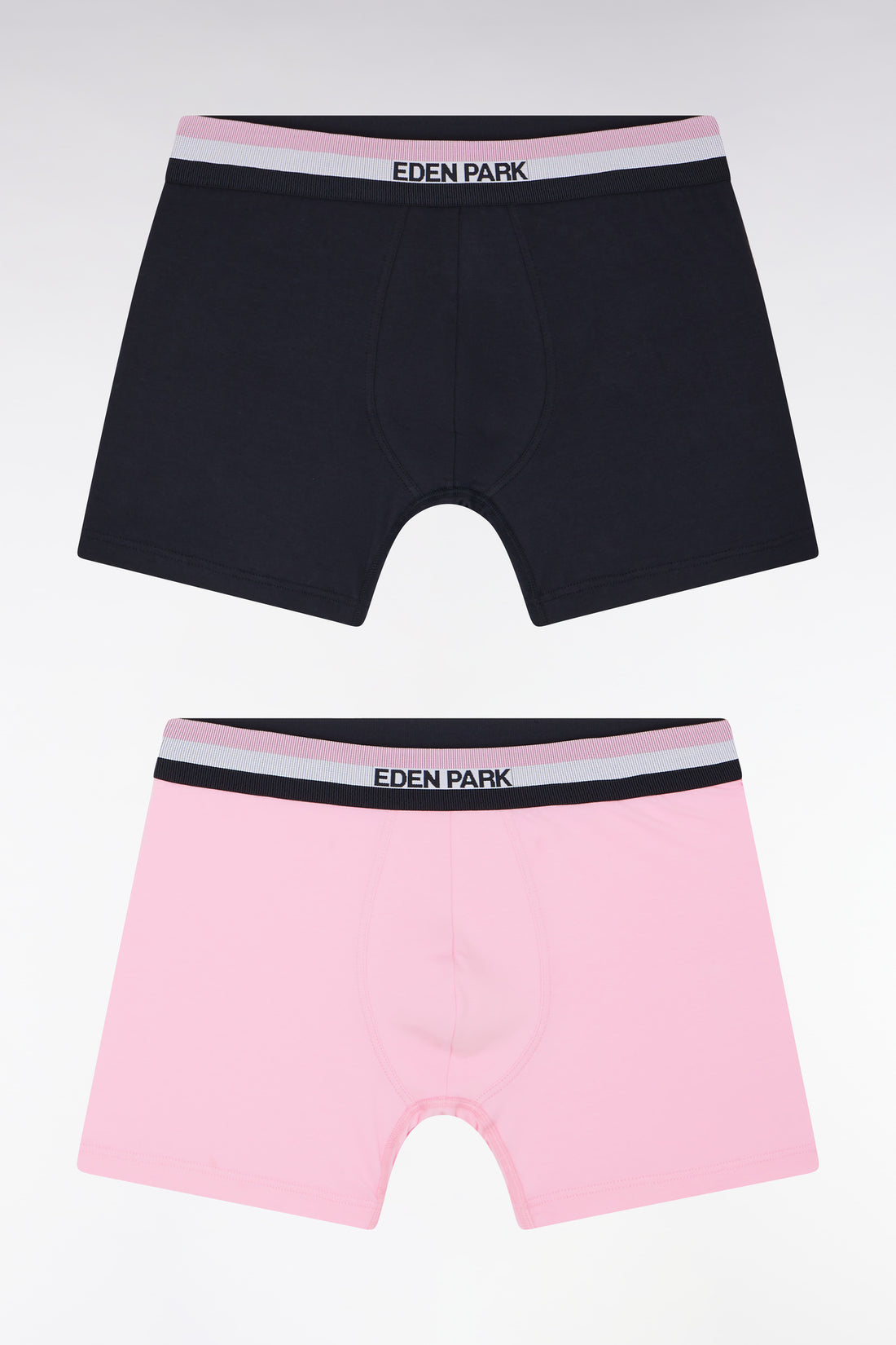 Eden Park Set Of Two Boxers With Three-Tone Elastic Waistband