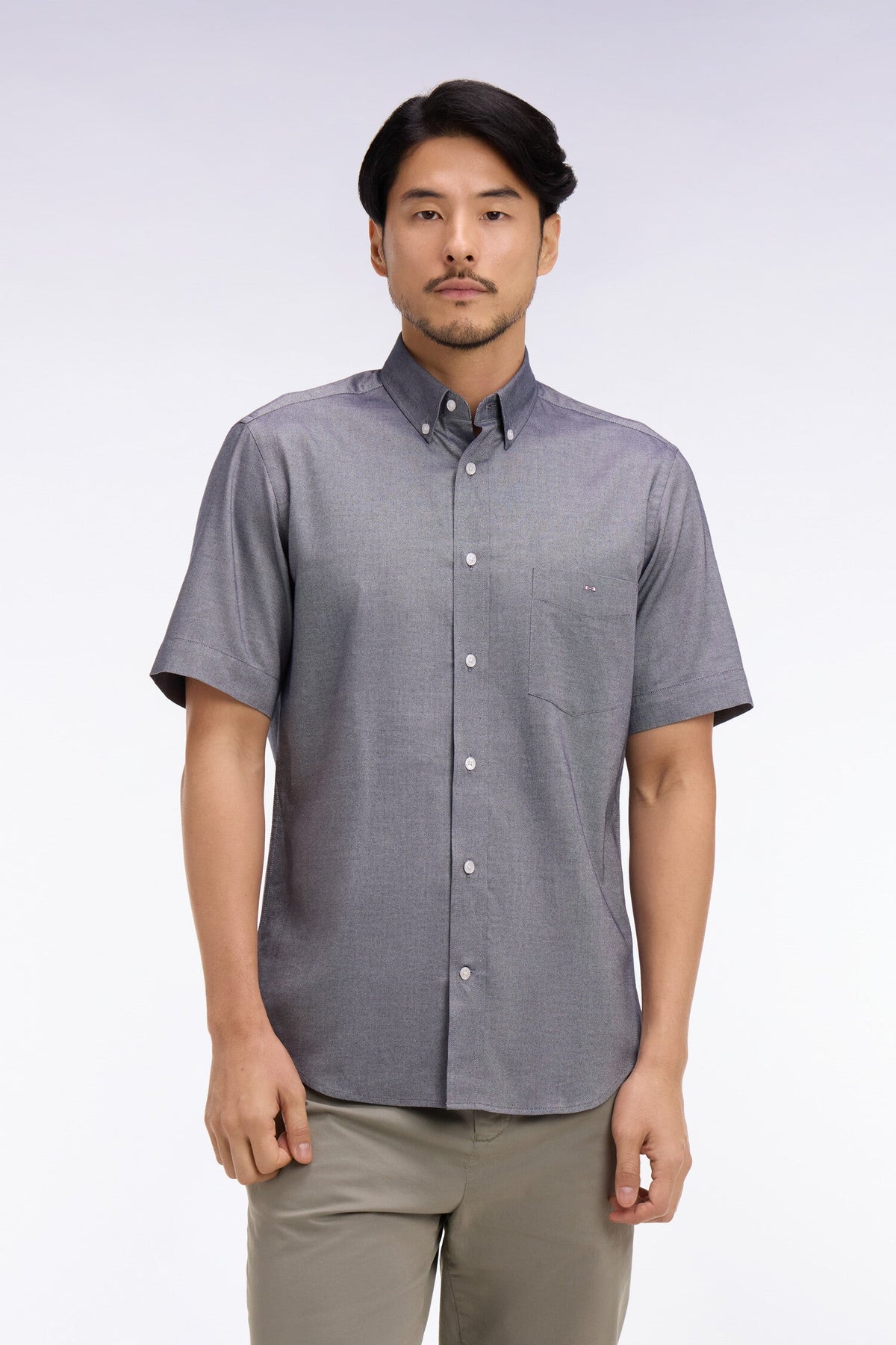 Eden Park Short-Sleeve Regular-Fit Pocket Shirt