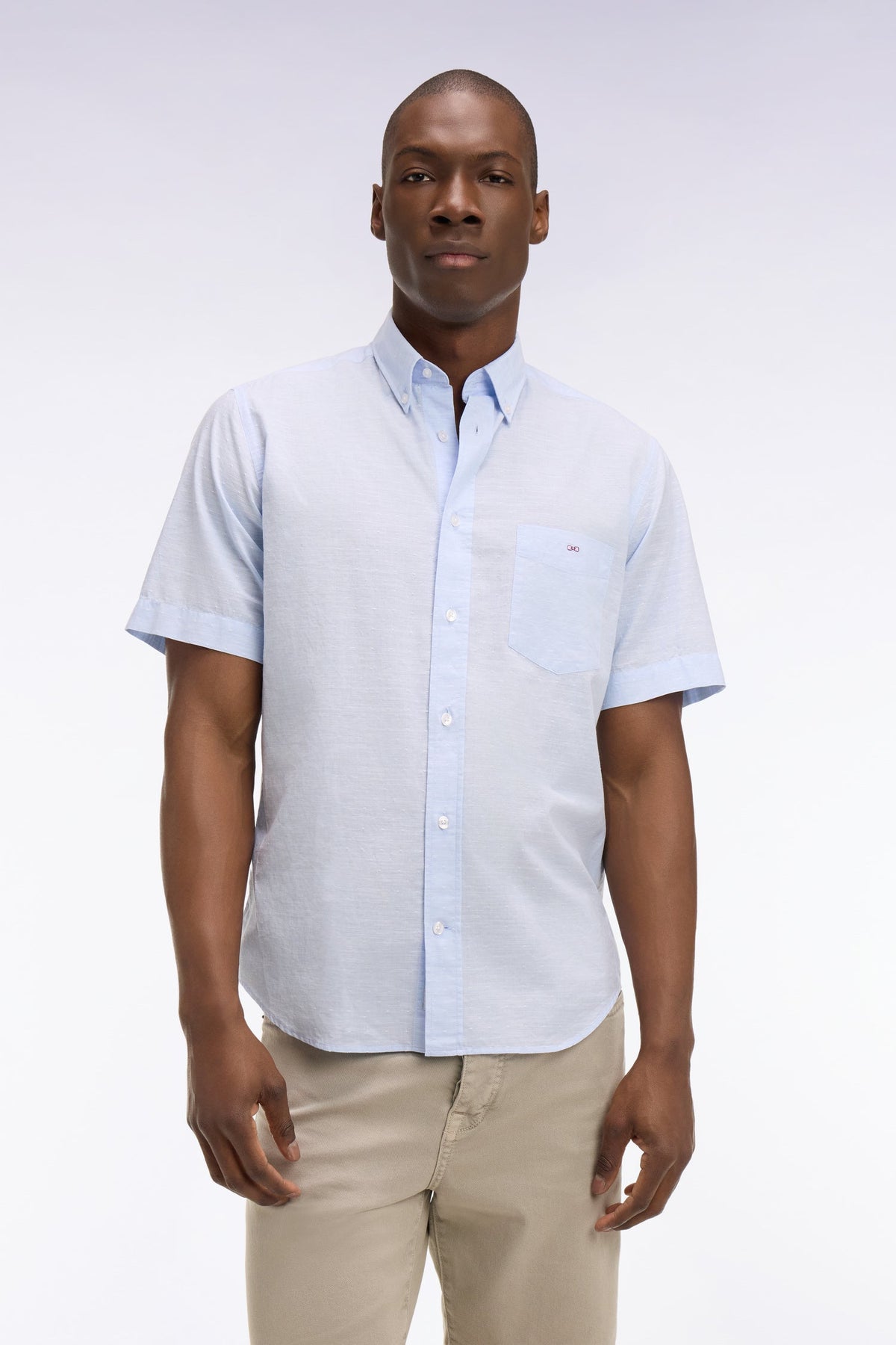 Eden Park Short-Sleeve Regular-Fit Button-Down Shirt