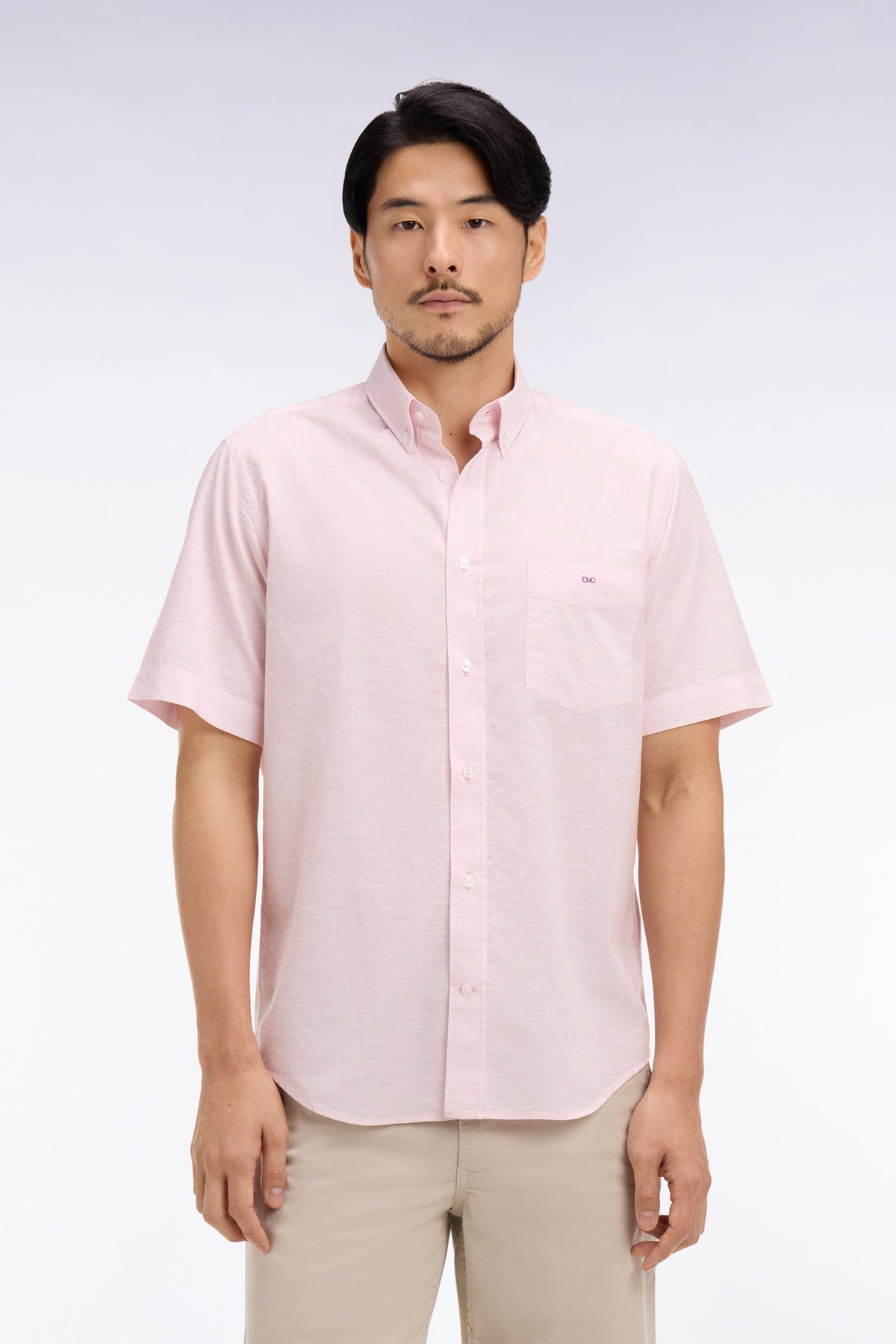 Eden Park Short-Sleeve Regular-Fit Button-Down Shirt