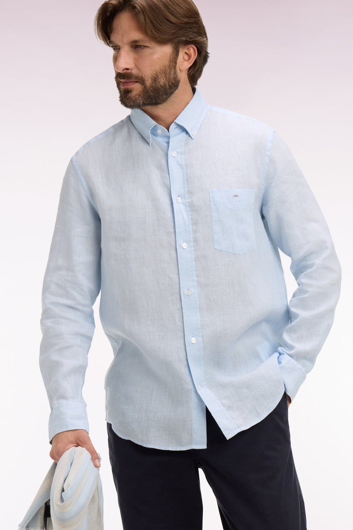 Eden Park Regular-Fit Linen Shirt
