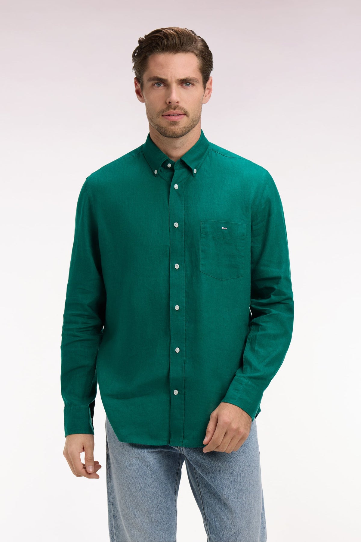 Eden Park Regular-Fit Linen Shirt