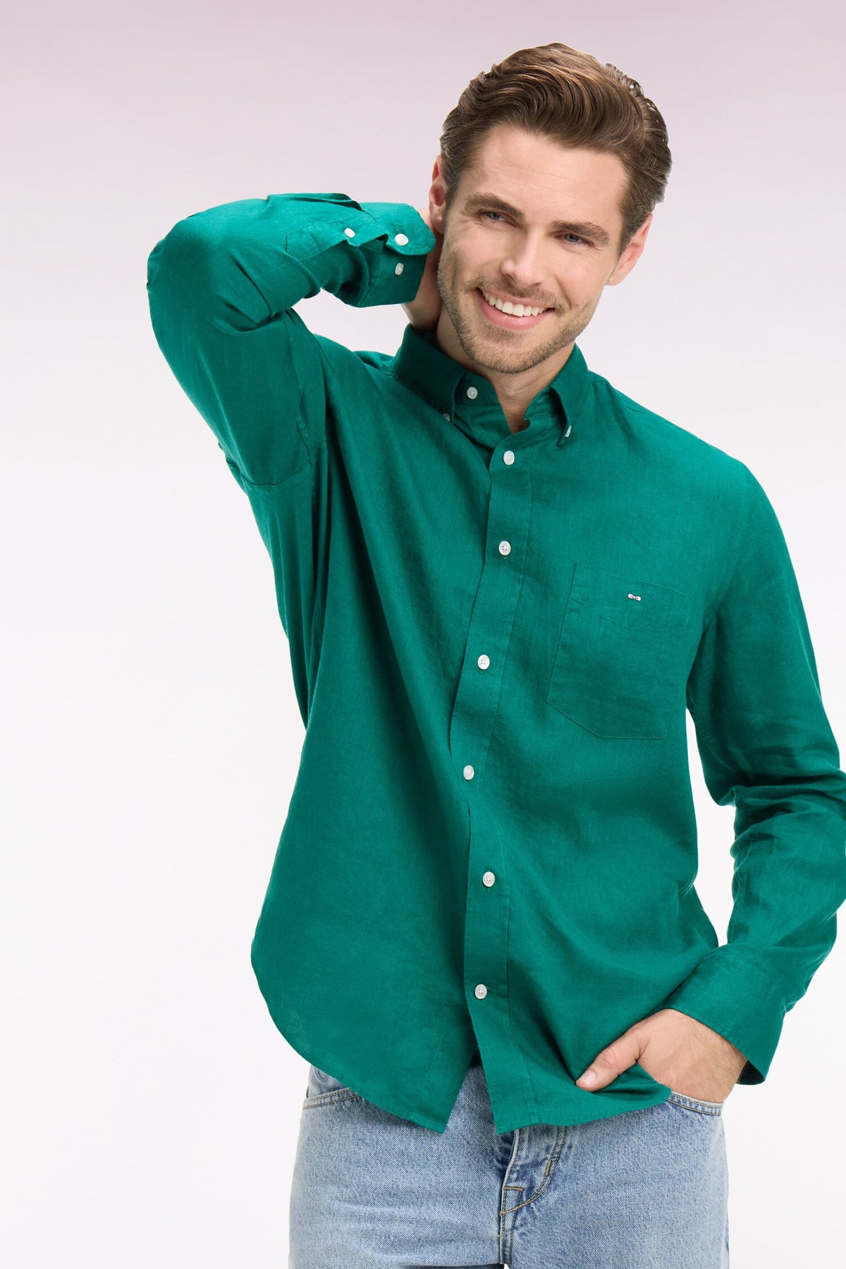 Eden Park Regular-Fit Linen Shirt