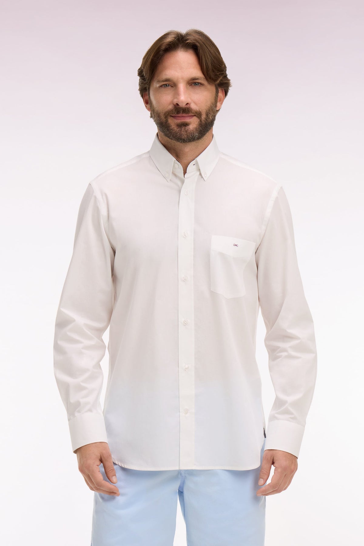Eden Park Elbow-Patch Regular-Fit Shirt