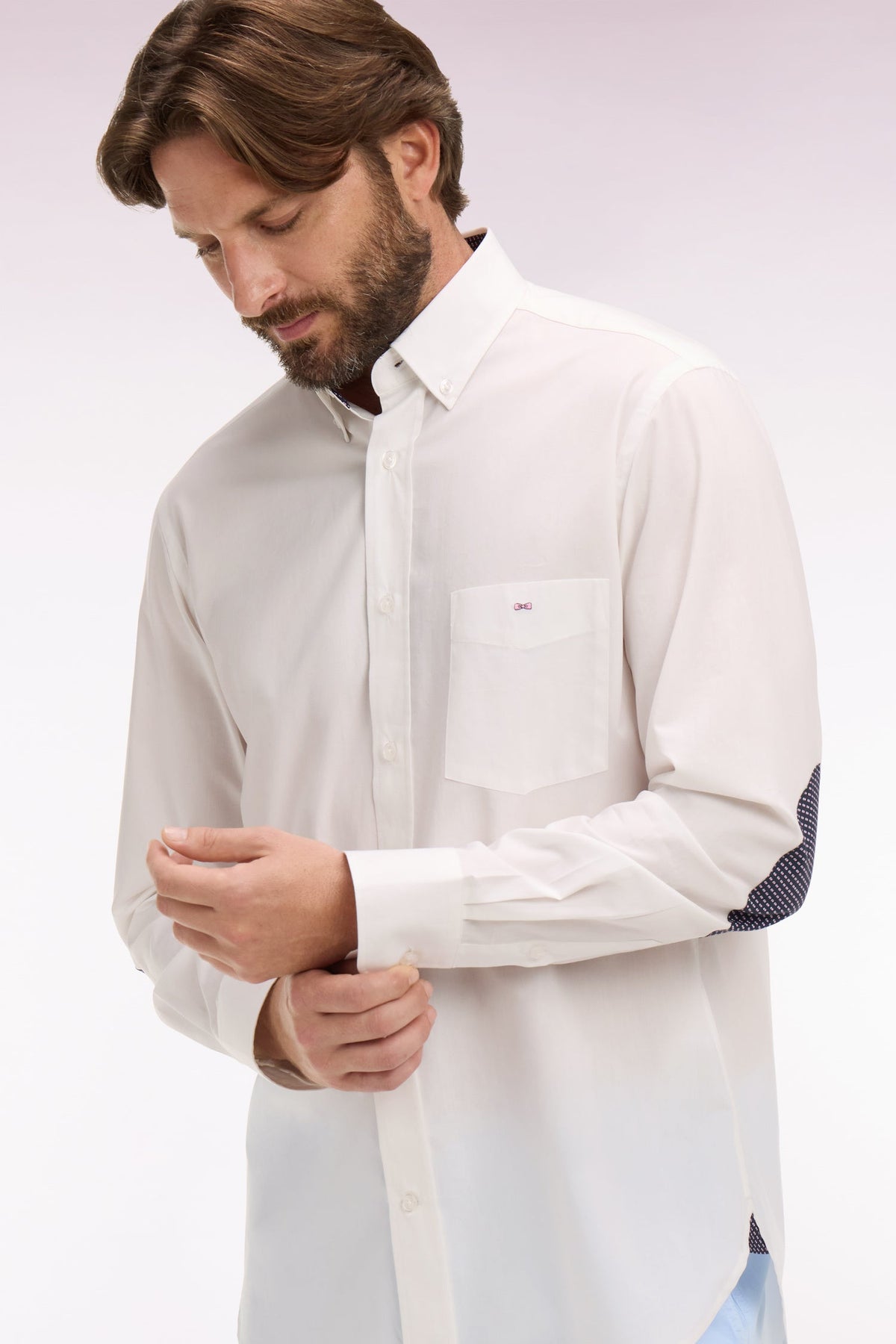 Eden Park Elbow-Patch Regular-Fit Shirt