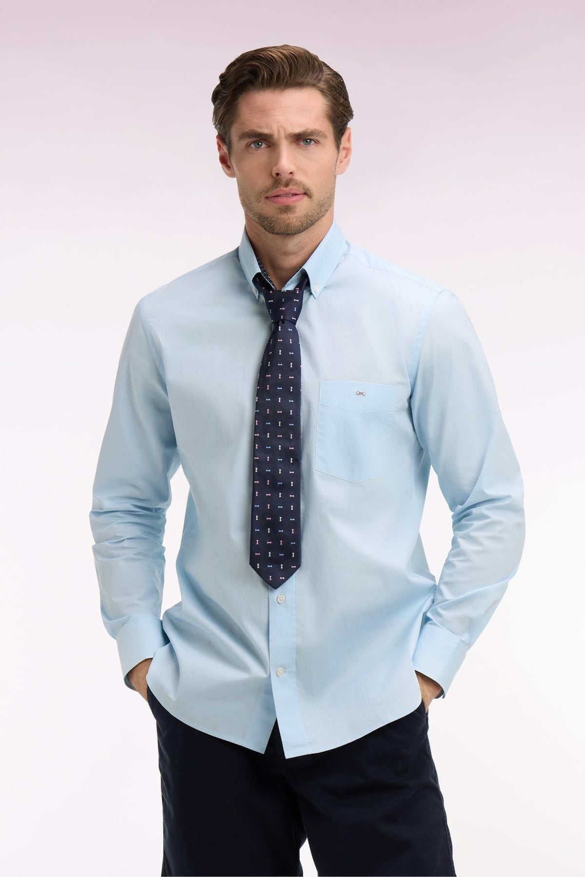 Eden Park Elbow-Patch Regular-Fit Shirt