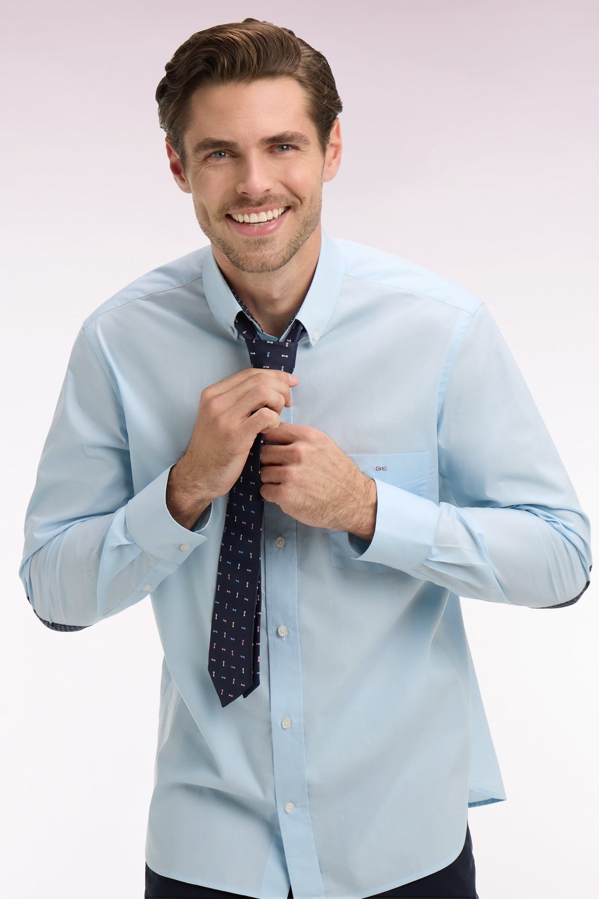 Eden Park Elbow-Patch Regular-Fit Shirt