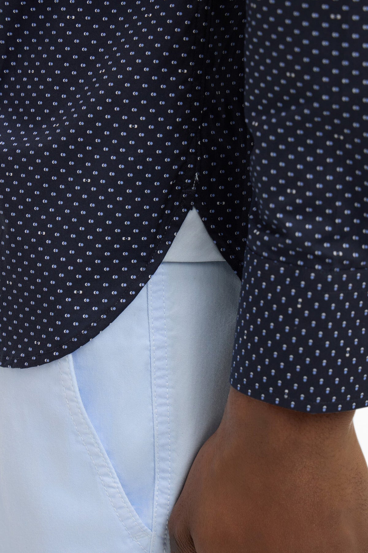 Eden Park Regular-Fit Micro-Print Shirt