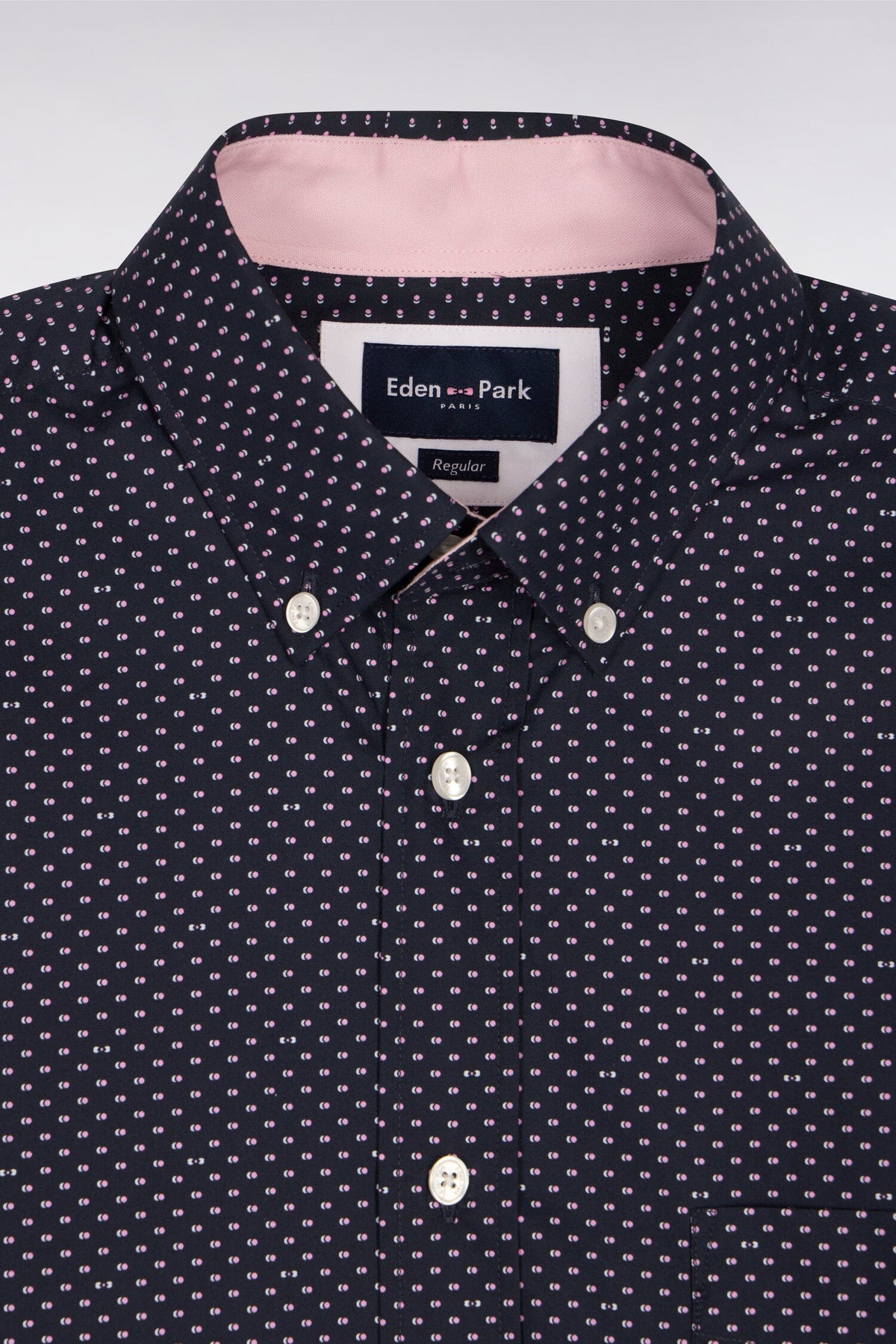Eden Park Regular-Fit Micro-Print Shirt