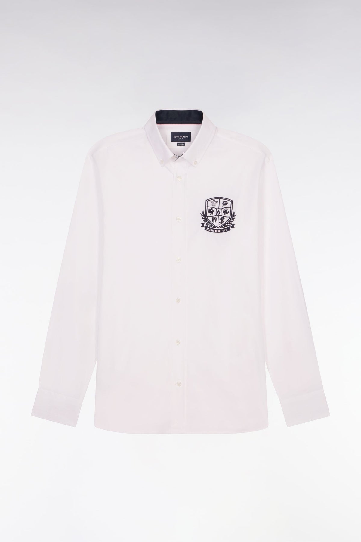 Eden Park Embroidered Crest Regular-Fit Shirt