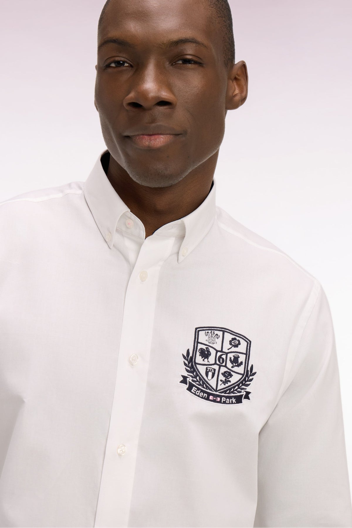 Eden Park Embroidered Crest Regular-Fit Shirt