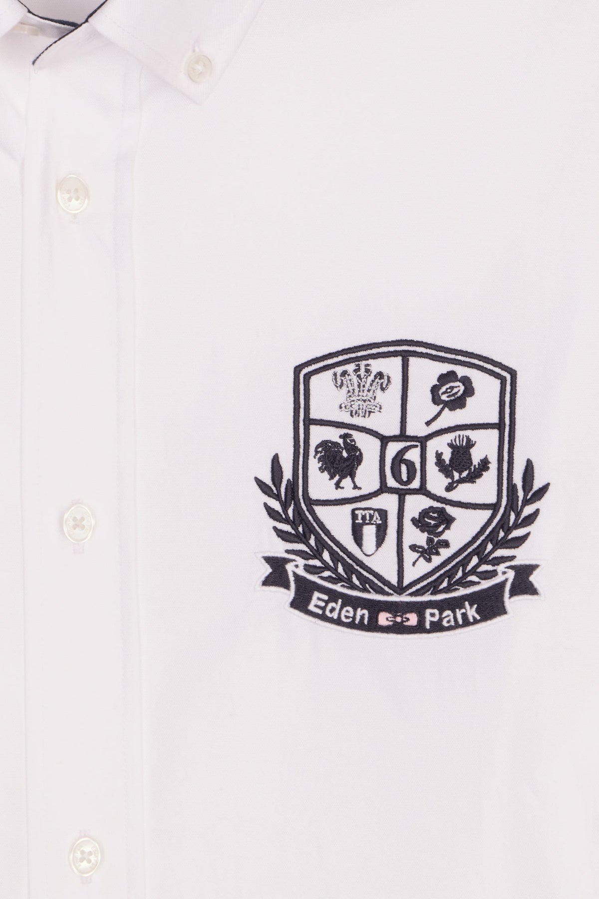 Eden Park Embroidered Crest Regular-Fit Shirt