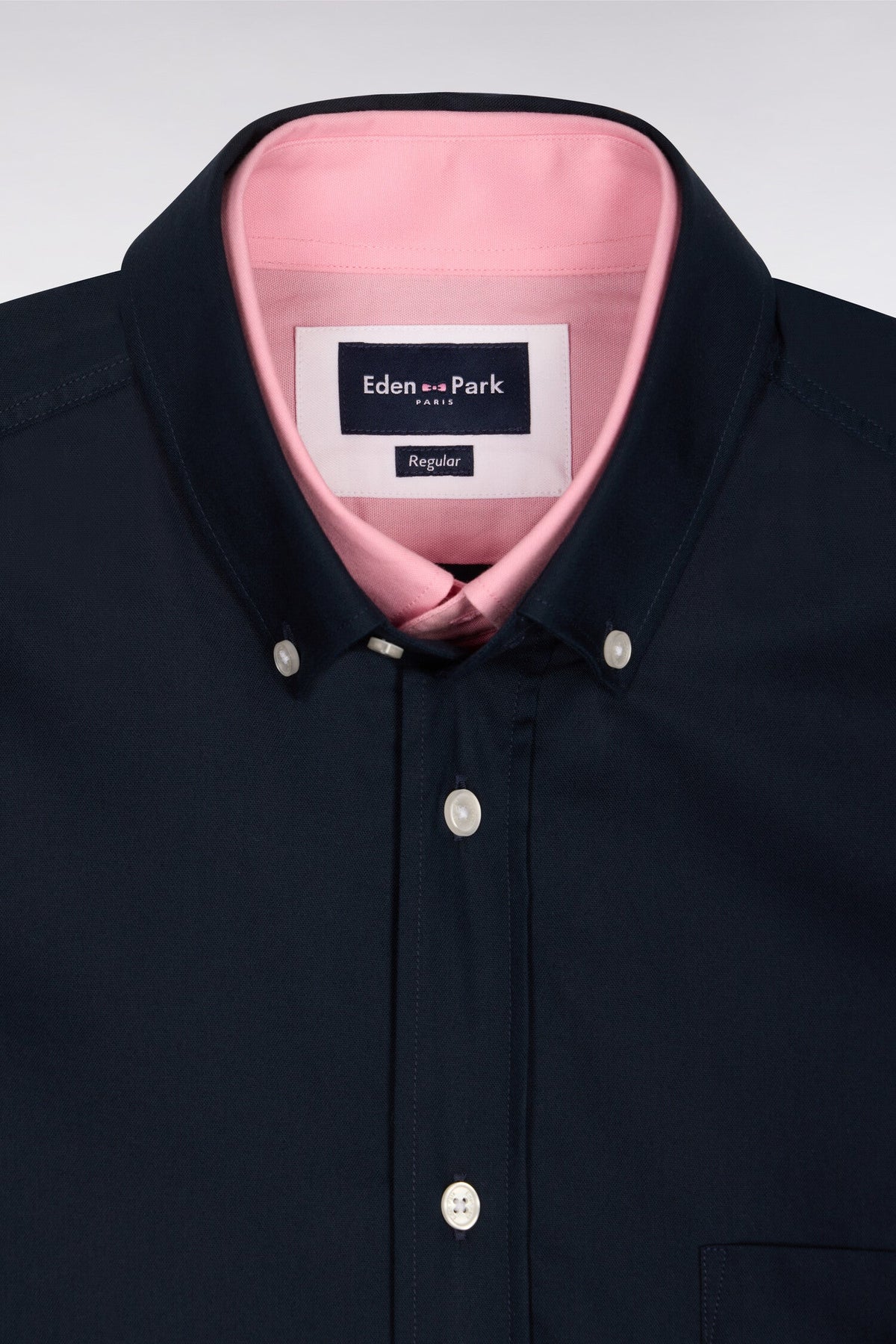 Eden Park Contrast-Collar Regular-Fit Shirt