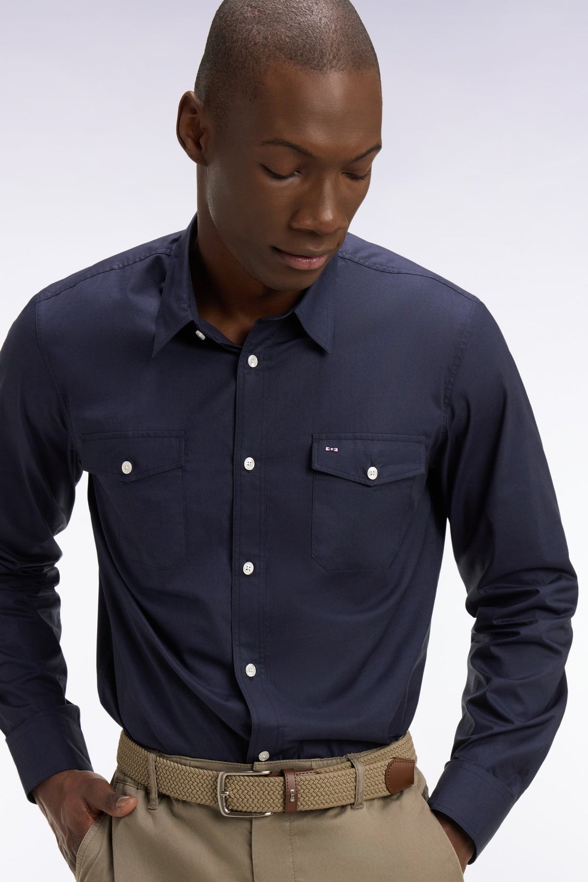 Eden Park Regular fit Pima cotton poplin shirt