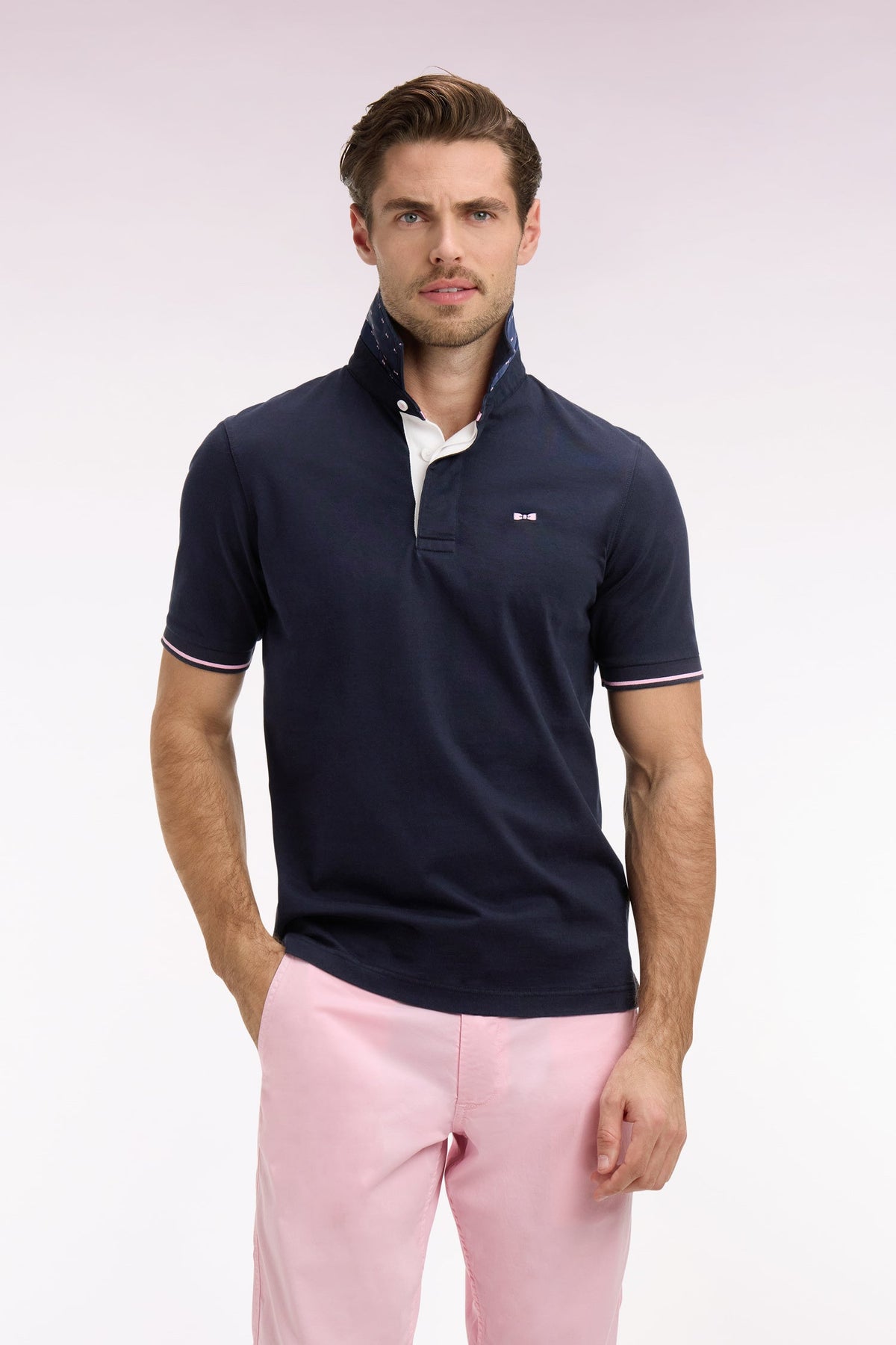 Eden Park Short-sleeved jersey with back embroidery regular fit