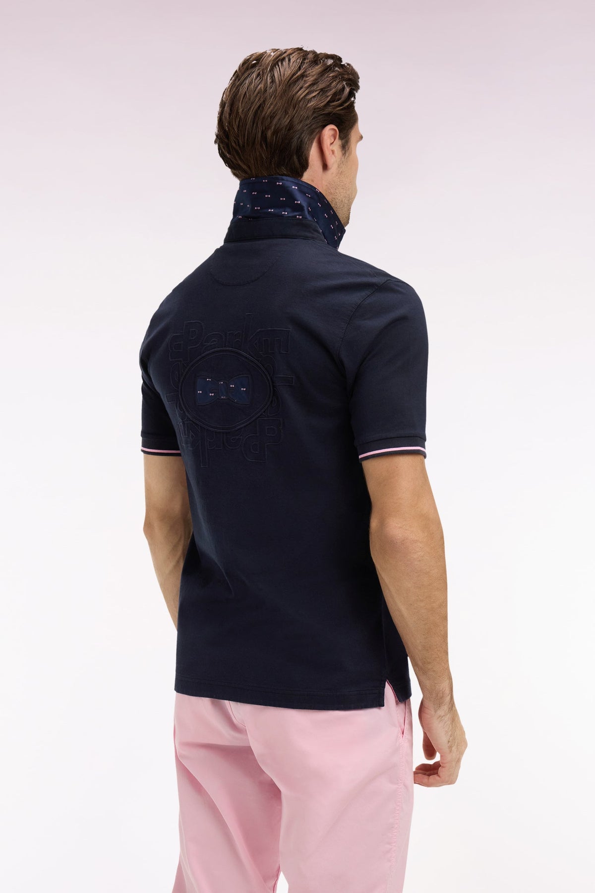 Eden Park Short-sleeved jersey with back embroidery regular fit