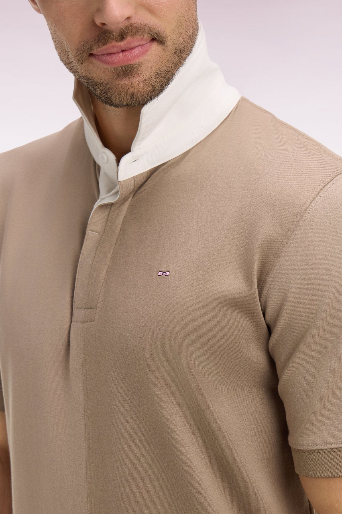 Eden Park Short-sleeved jersey with vertical cutouts