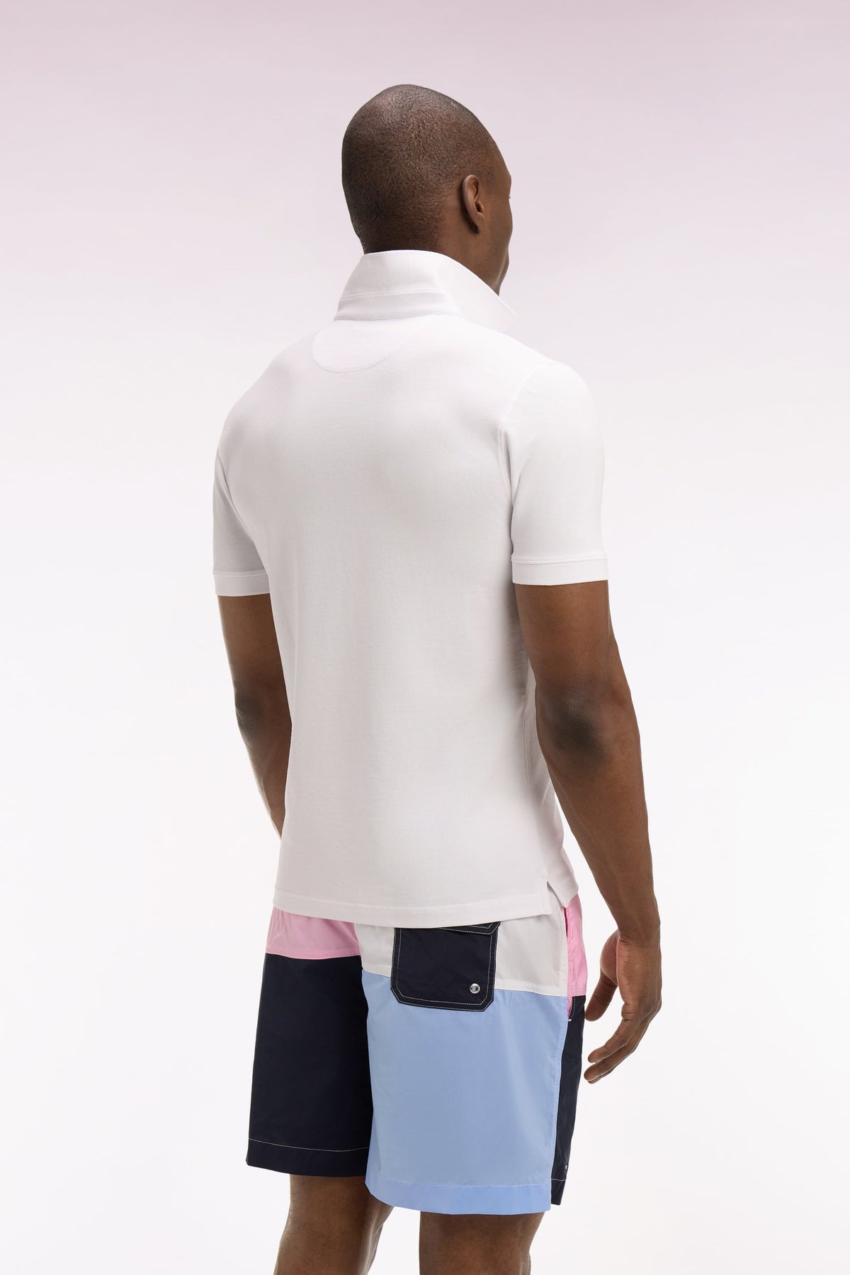 Eden Park Slim fit cotton short sleeve polo shirt
