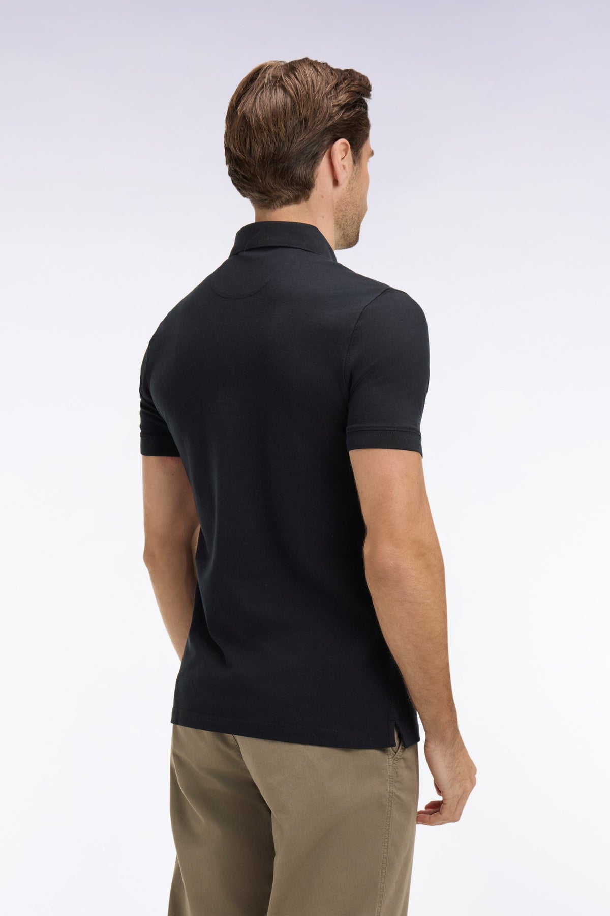Eden Park Slim fit cotton short sleeve polo shirt