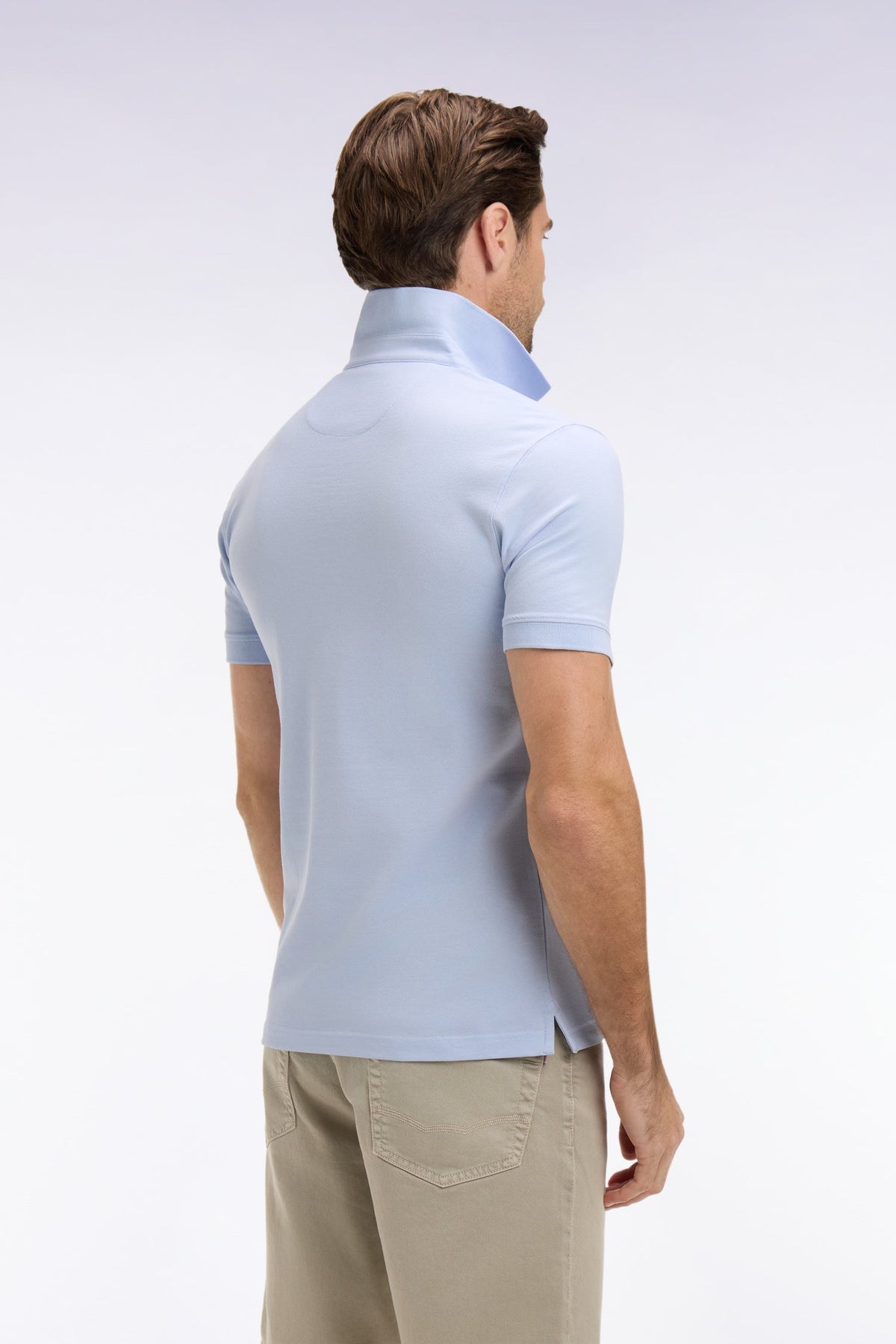 Eden Park Slim fit cotton short sleeve polo shirt