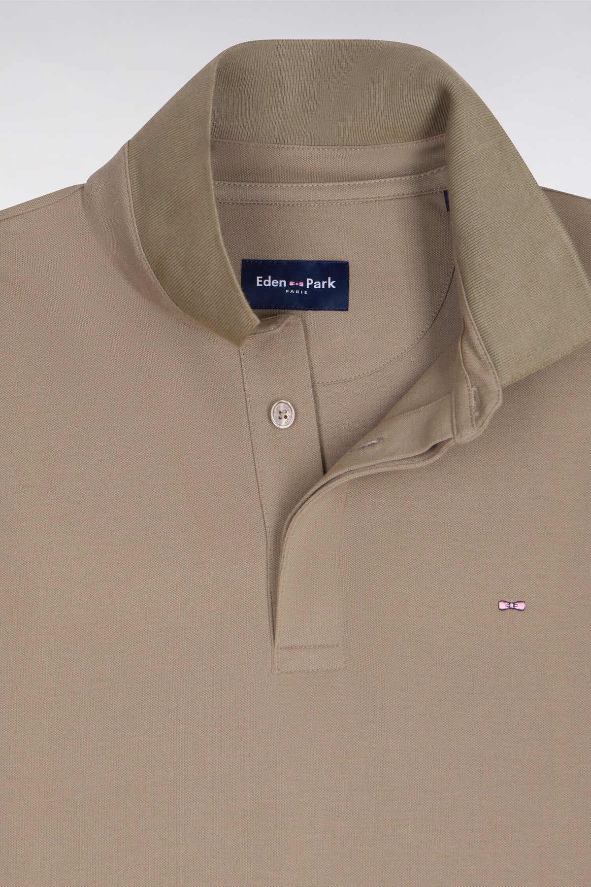 Eden Park Slim fit cotton short sleeve polo shirt
