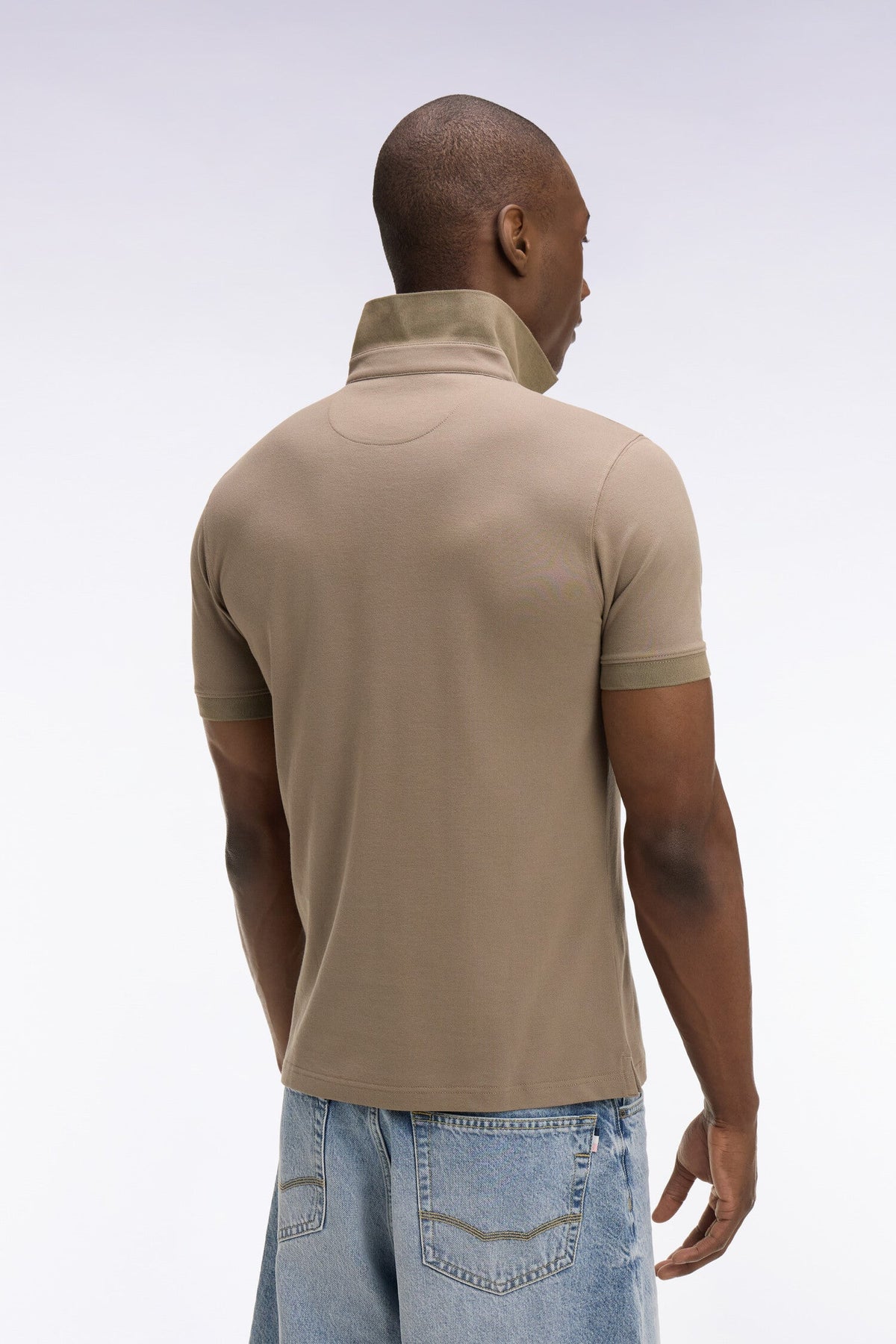 Eden Park Slim fit cotton short sleeve polo shirt