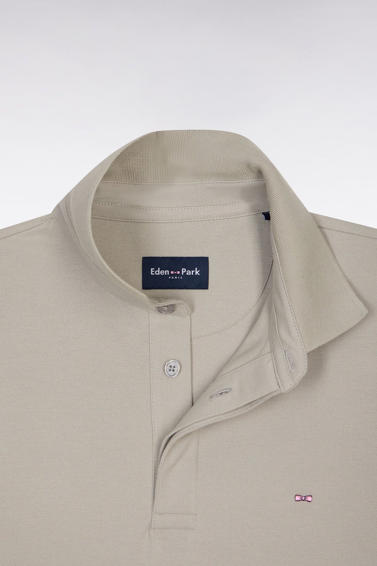 Eden Park Slim fit cotton short sleeve polo shirt
