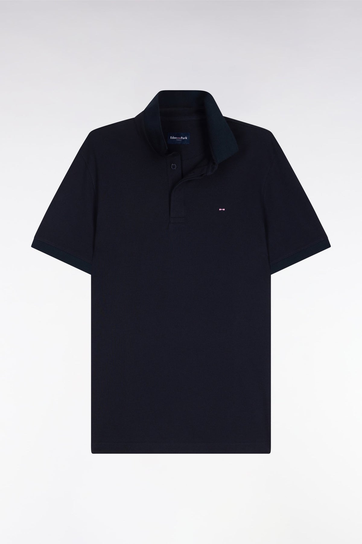 Eden Park Slim fit cotton short sleeve polo shirt