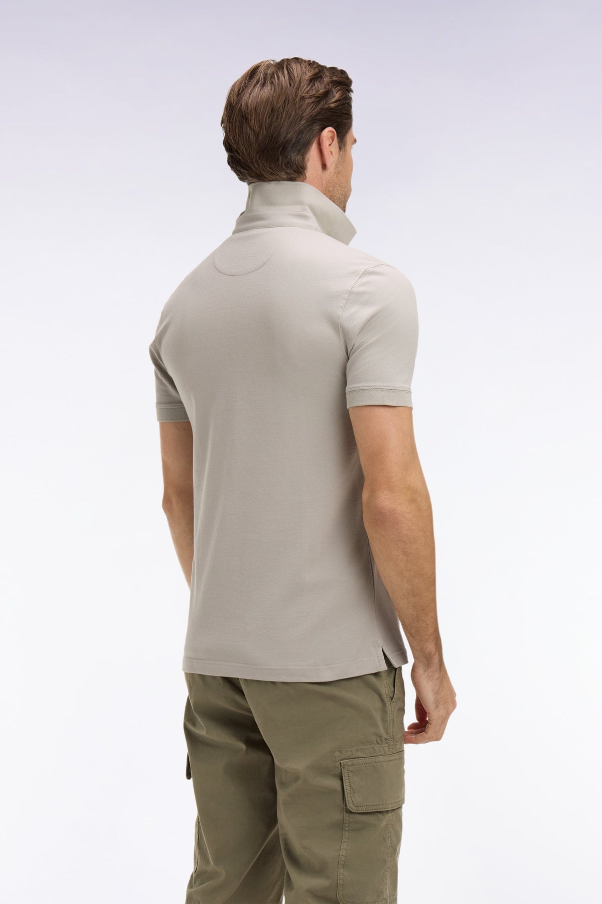 Eden Park Slim fit cotton short sleeve polo shirt