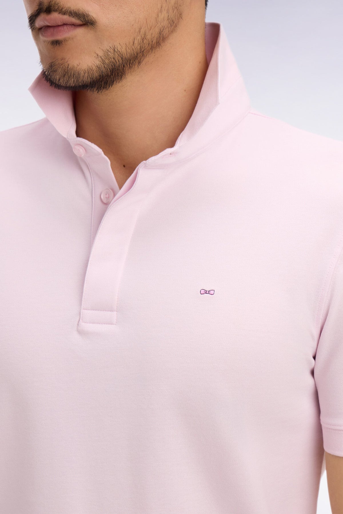 Eden Park Slim fit cotton short sleeve polo shirt