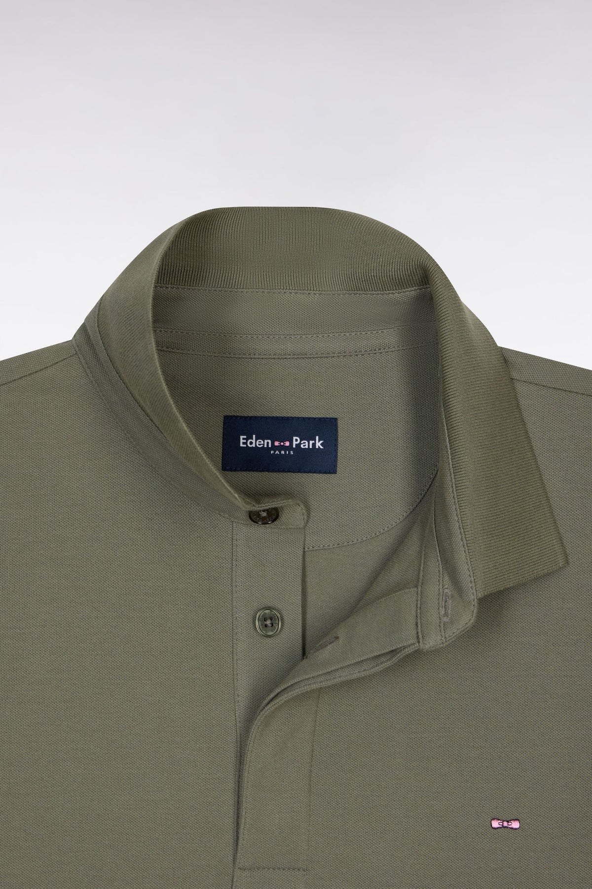 Eden Park Slim fit cotton short sleeve polo shirt