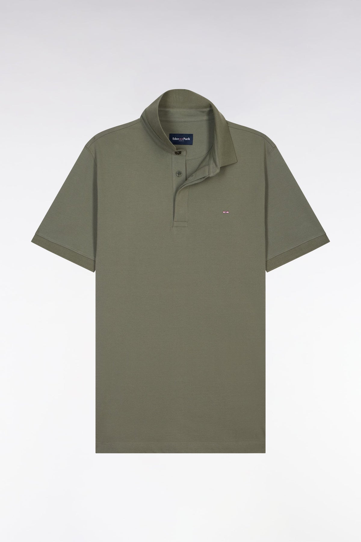 Eden Park Slim fit cotton short sleeve polo shirt