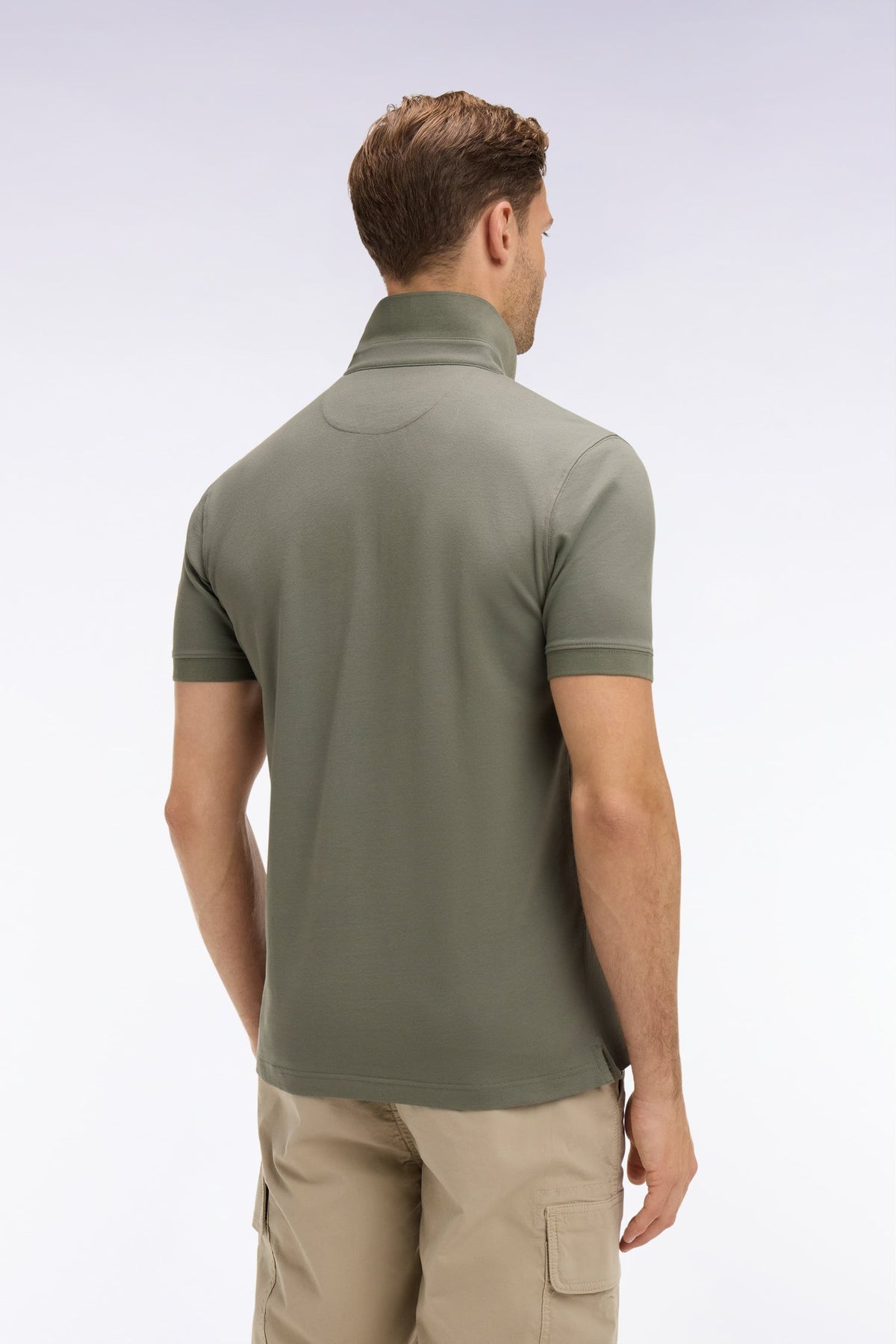Eden Park Slim fit cotton short sleeve polo shirt