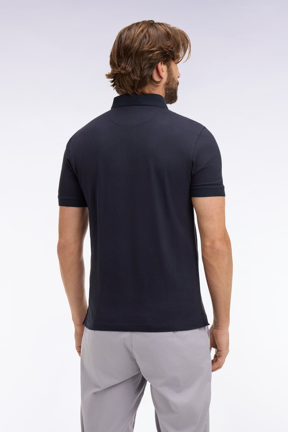 Eden Park Slim fit cotton short sleeve polo shirt