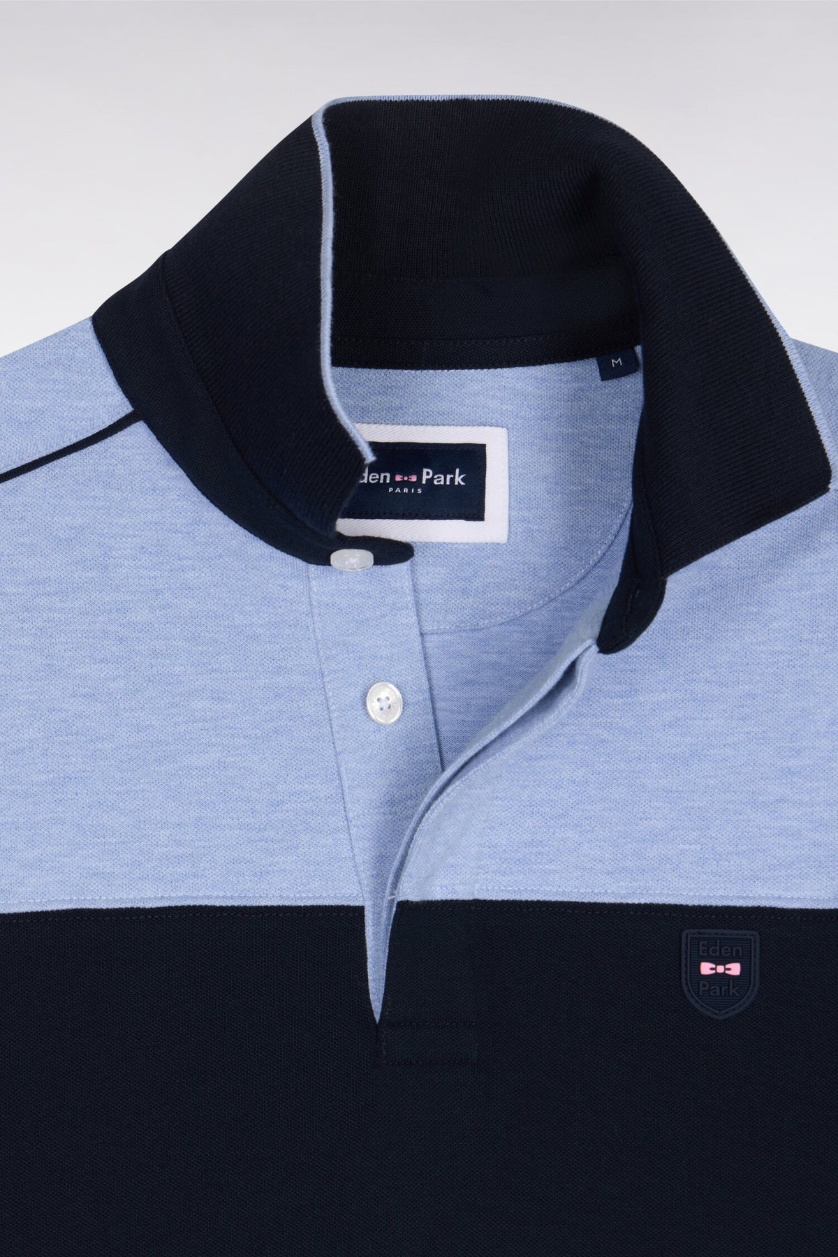 Eden Park Short-sleeved slim-fit stretch cotton polo shirt