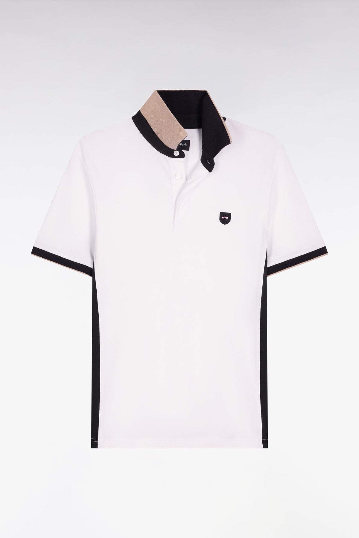 Eden Park Slim-Fit Contrast-Panel Polo Shirt