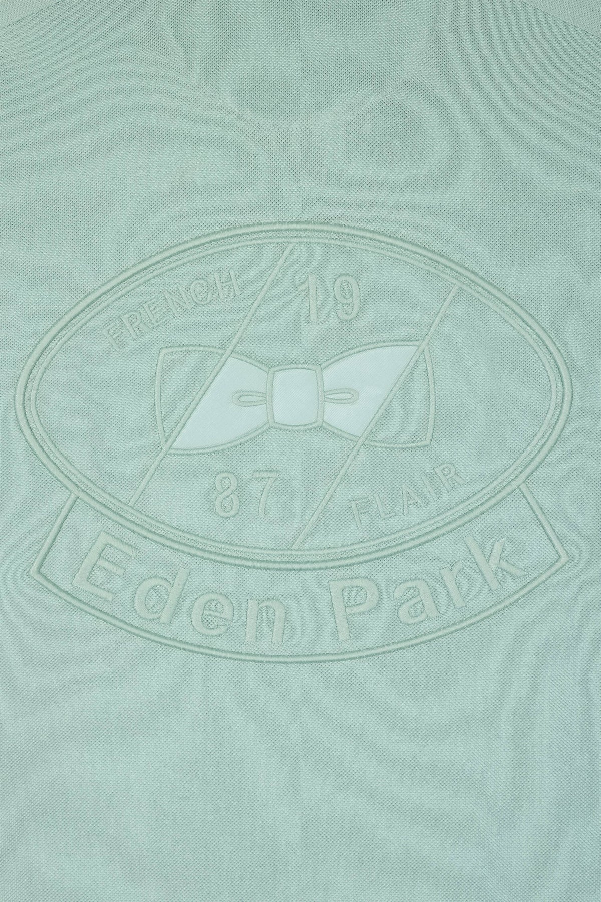 Eden Park Short-sleeved regular-fit embroidered polo shirt