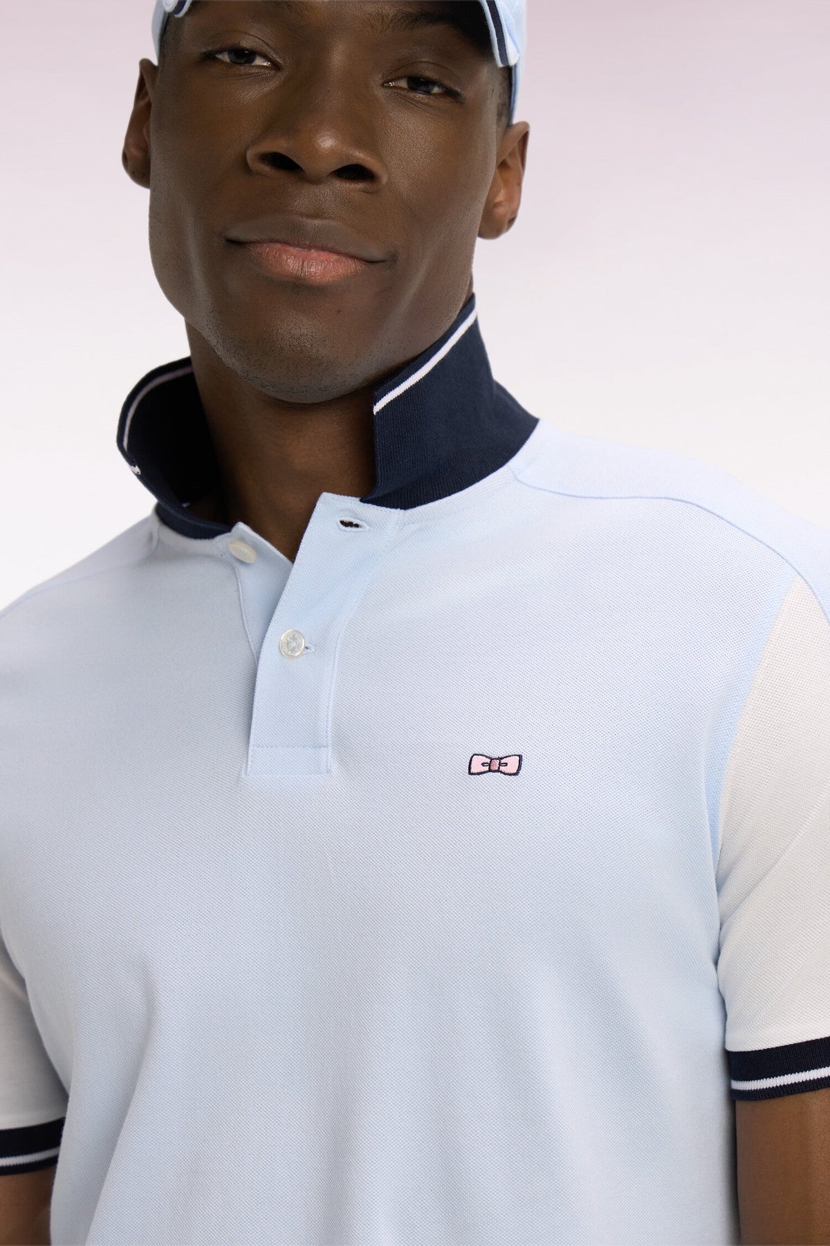 Eden Park Short-sleeved regular-fit embroidered polo shirt