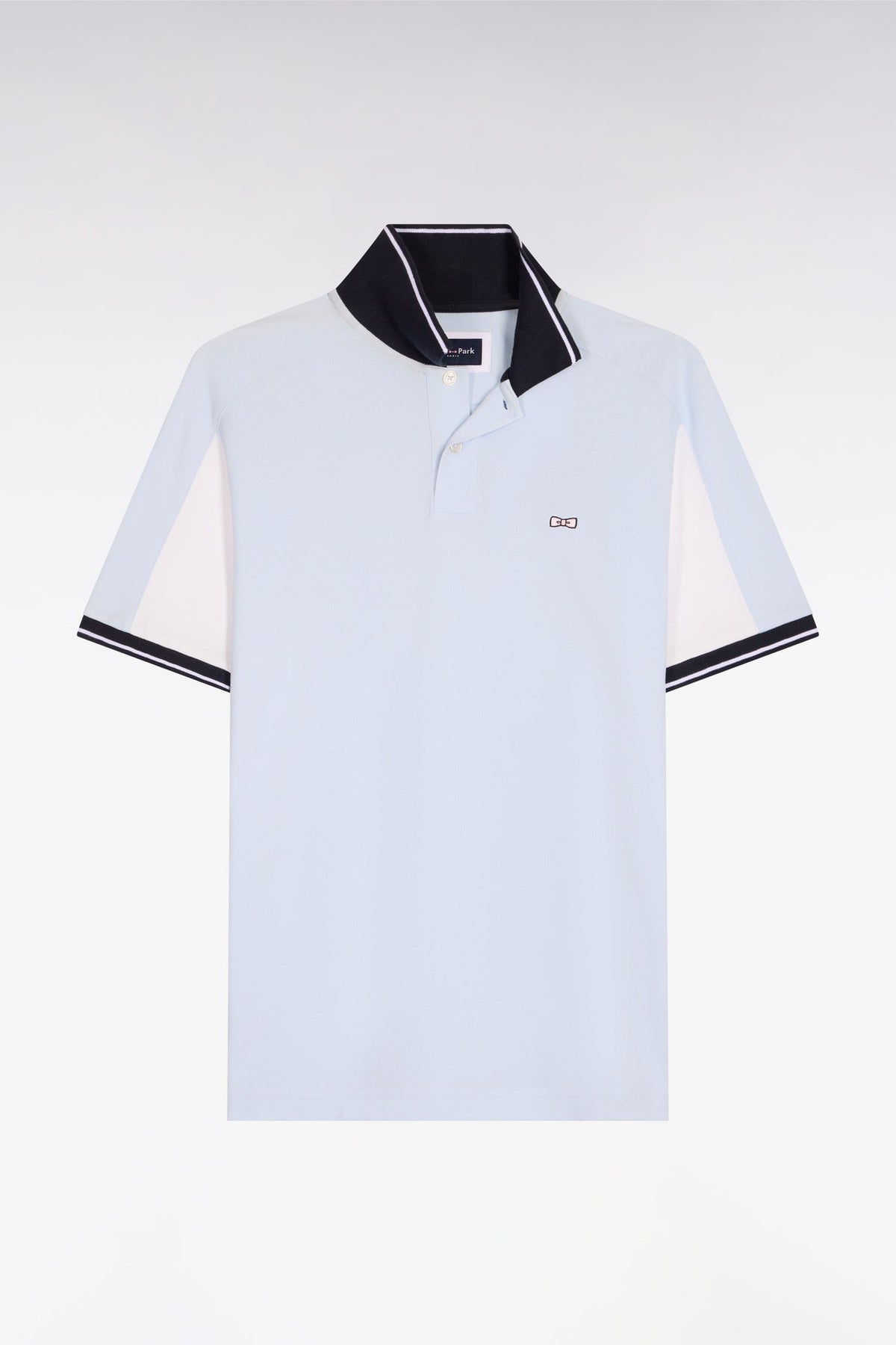 Eden Park Short-sleeved regular-fit embroidered polo shirt
