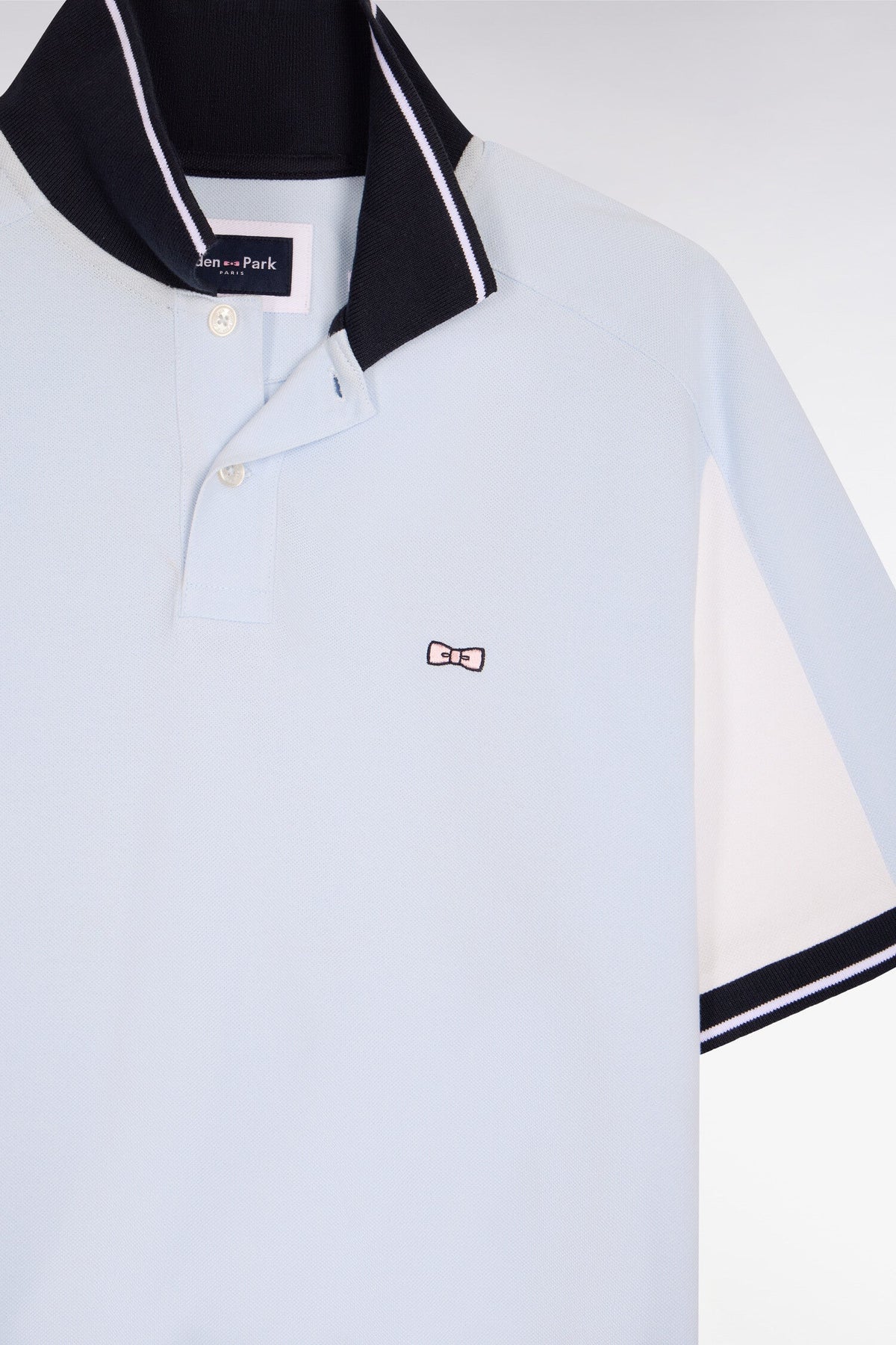 Eden Park Short-sleeved regular-fit embroidered polo shirt