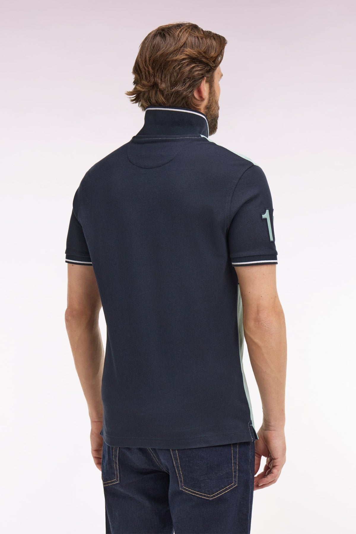 Eden Park Colour-Block Number Polo Shirt