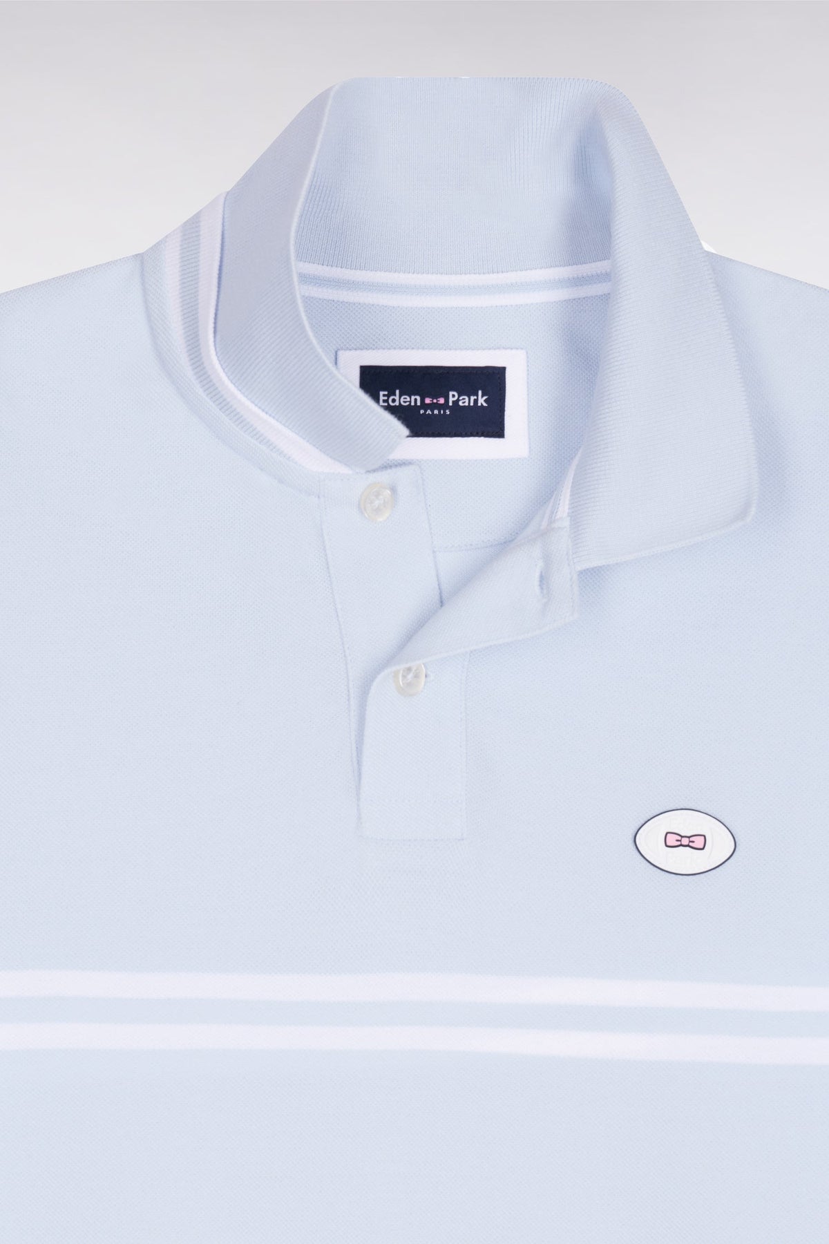 Eden Park Chest-Stripe Regular-Fit Polo Shirt