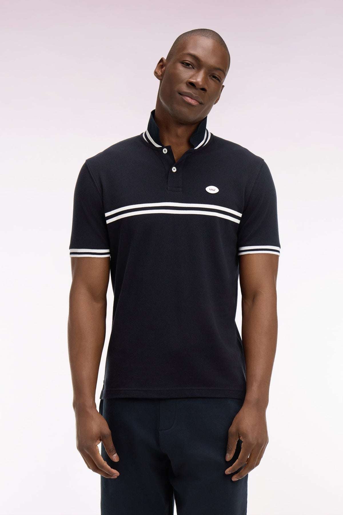 Eden Park Chest-Stripe Regular-Fit Polo Shirt
