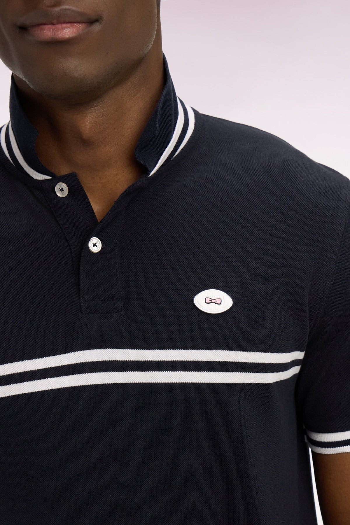 Eden Park Chest-Stripe Regular-Fit Polo Shirt