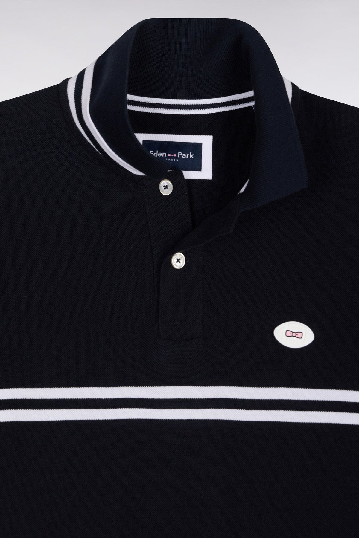 Eden Park Chest-Stripe Regular-Fit Polo Shirt
